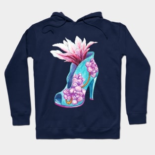 blooming cactus in a shoe Hoodie